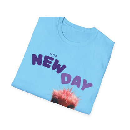 Funny New Day Unisex Softstyle T-Shirt – Perfect for Casual Vibes & Everyday Wear