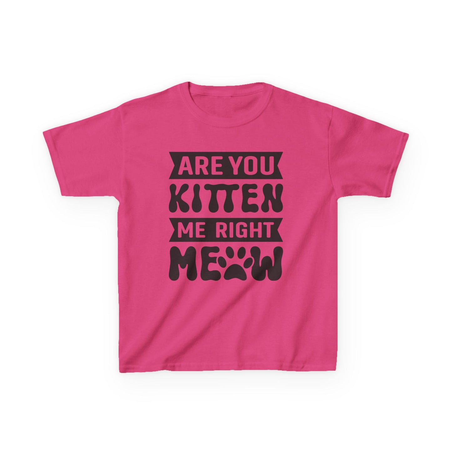 Cute Kids Tee - "Are You Kitten Me Right Meow" T-Shirt for Cat Lovers, Birthday Gift, Funny Pet Shirt, Kids' Humor Clothing, Animal [...]