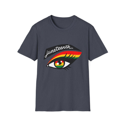 Juneteenth Eye Graphic T-Shirt, Unisex Tee, Afrocentric Apparel, Celebratory Wear, Black History Month Gift, Inclusive Fashion