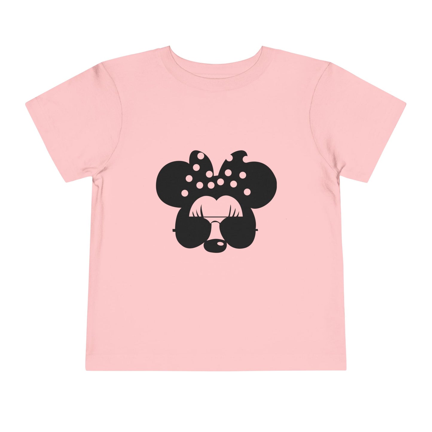 Cute Toddler Tee with Sunglasses Minnie Design, Kids Fashion, Summer Outfit, Birthday Gift, Playdate Shirt