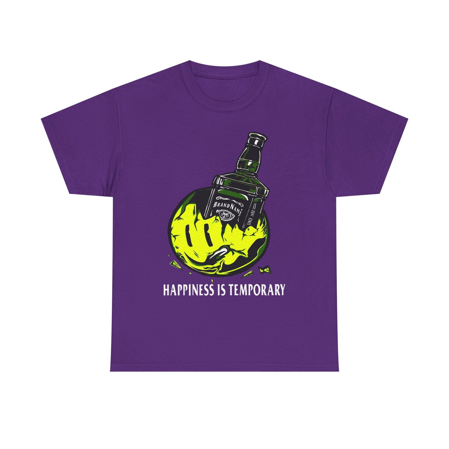 Unisex Heavy Cotton Tee - Eco-Friendly Bold Design with Bottle & Hand Graphic