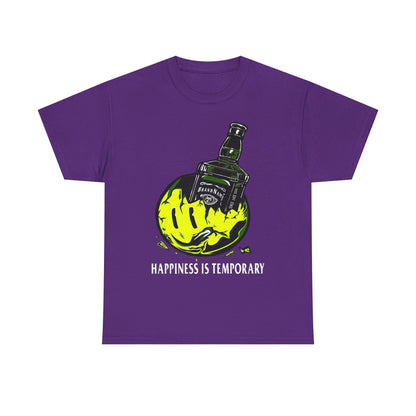 Unisex Heavy Cotton Tee - Eco-Friendly Bold Design with Bottle & Hand Graphic