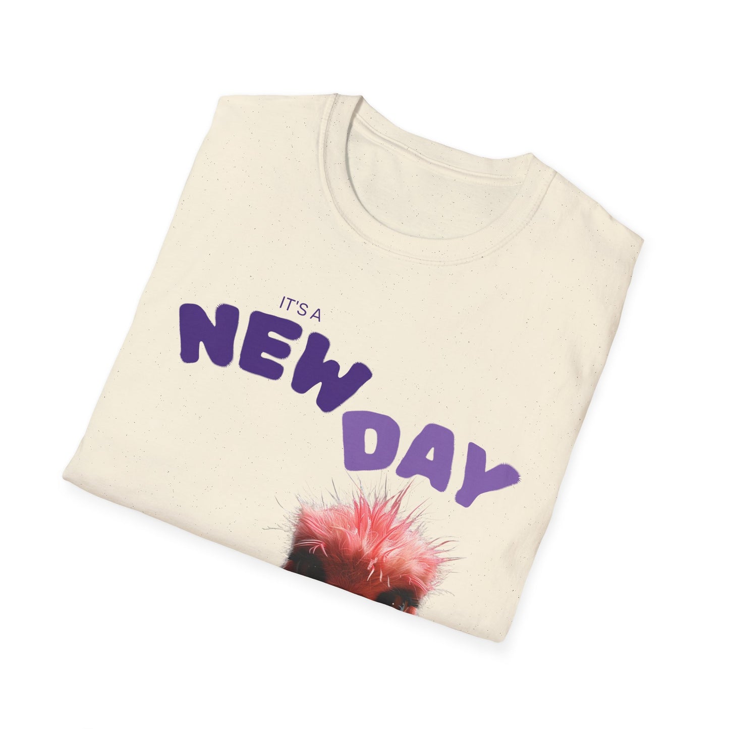 Funny New Day Unisex Softstyle T-Shirt – Perfect for Casual Vibes & Everyday Wear