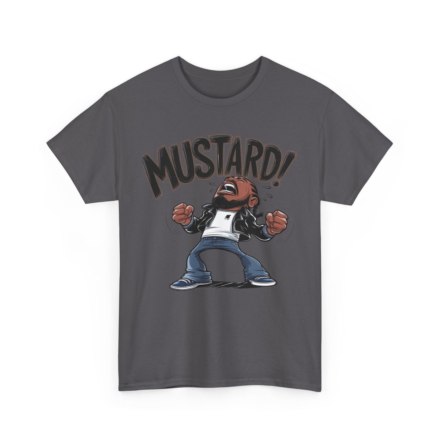 Mustard! Graphic Unisex Heavy Cotton Tee - Fun Casual Streetwear T-Shirt