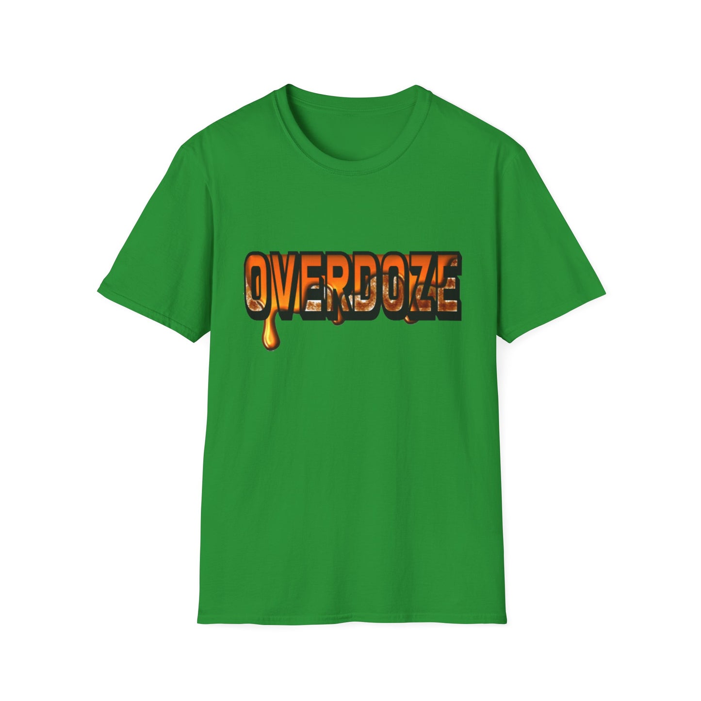 Street Style Unisex T-Shirt with 'OVERDOZE' Graphic