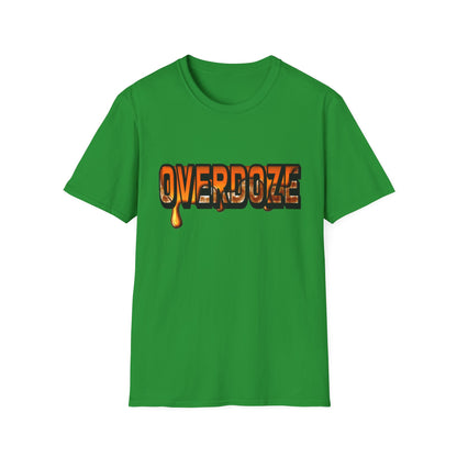 Street Style Unisex T-Shirt with 'OVERDOZE' Graphic