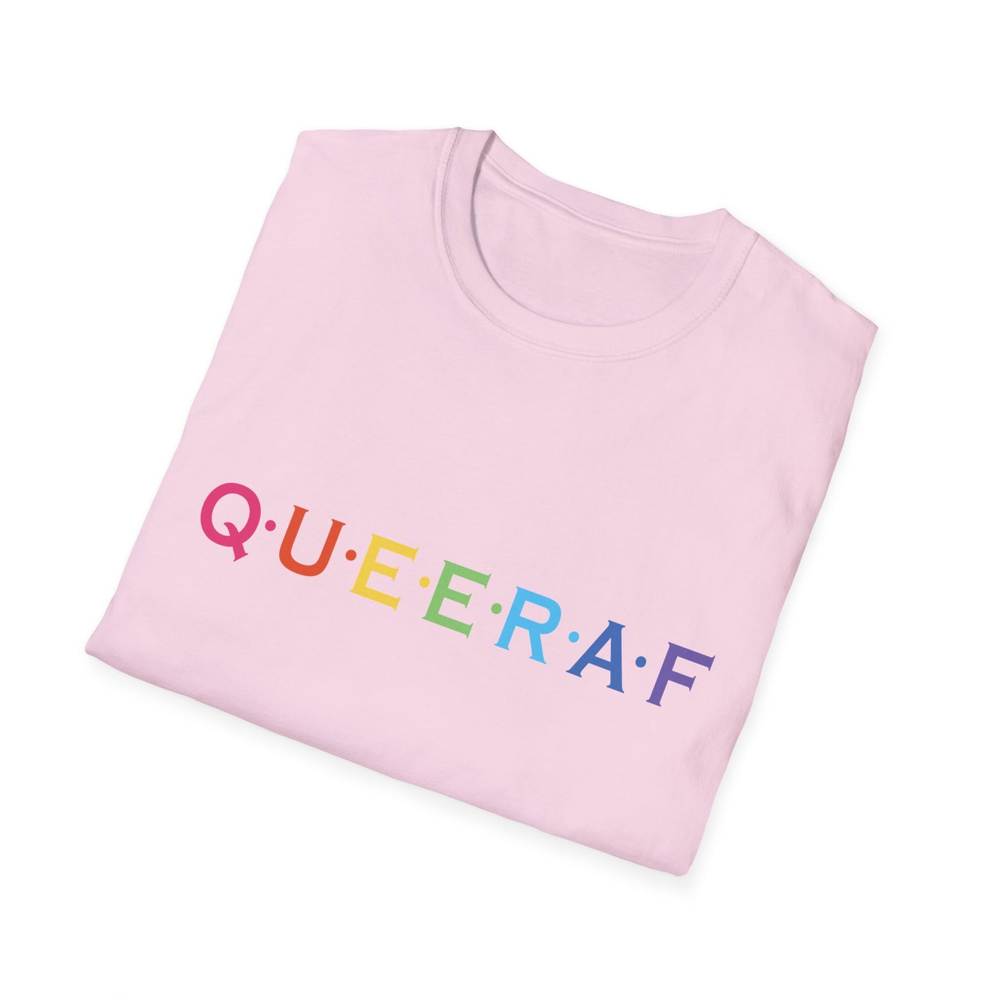 Pride-Inspired Unisex T-Shirt - QUEERAF Graphic Tee for LGBTQ+ Celebrations, Everyday Wear, Gift for Supporters, Inclusive Fashion