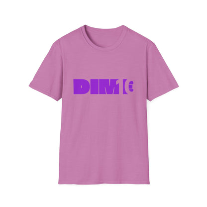DIM T Unisex Softstyle T-Shirt - Trendy Streetwear Tee, Casual Apparel, Gift for Friends, Summer Fashion, Graphic Tee, Everyday Wear