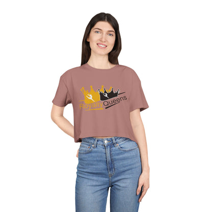 Royalty Queens Women's Crop Tee – Stylish, Comfortable Top for Queens, Perfect for Birthdays, Parties, Casual Wear, Gift Ideas