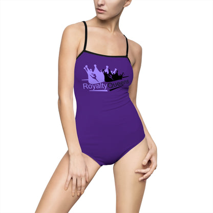 Royalty Queens One-Piece Swimsuit, Stylish Swimwear, Beach Day Essential, Summer Fashion, Pool Party Outfit