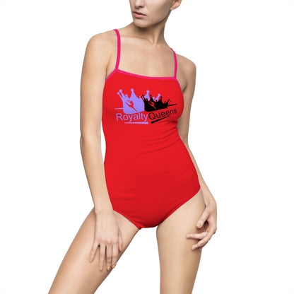 Royalty Queens Women's One-Piece Swimsuit - Fun, Stylish Bathing Suit for Beach, Pool Parties, Summer Vacations, Travel, Water Sports