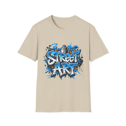 Street Art T-Shirt | Unisex Softstyle Tee, Graffiti Shirt, Urban Vibe Apparel, Casual Streetwear, Gift for Art Lovers