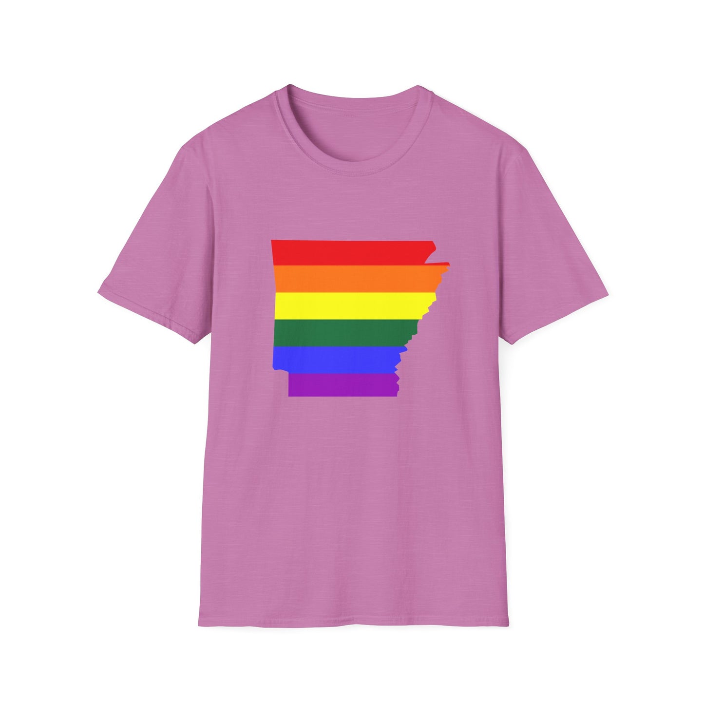 Pride Arkansas T-Shirt, Unisex Rainbow Tee, LGBTQ+ Apparel, Softstyle T-Shirt, Equality Shirt, Gift for Pride Month