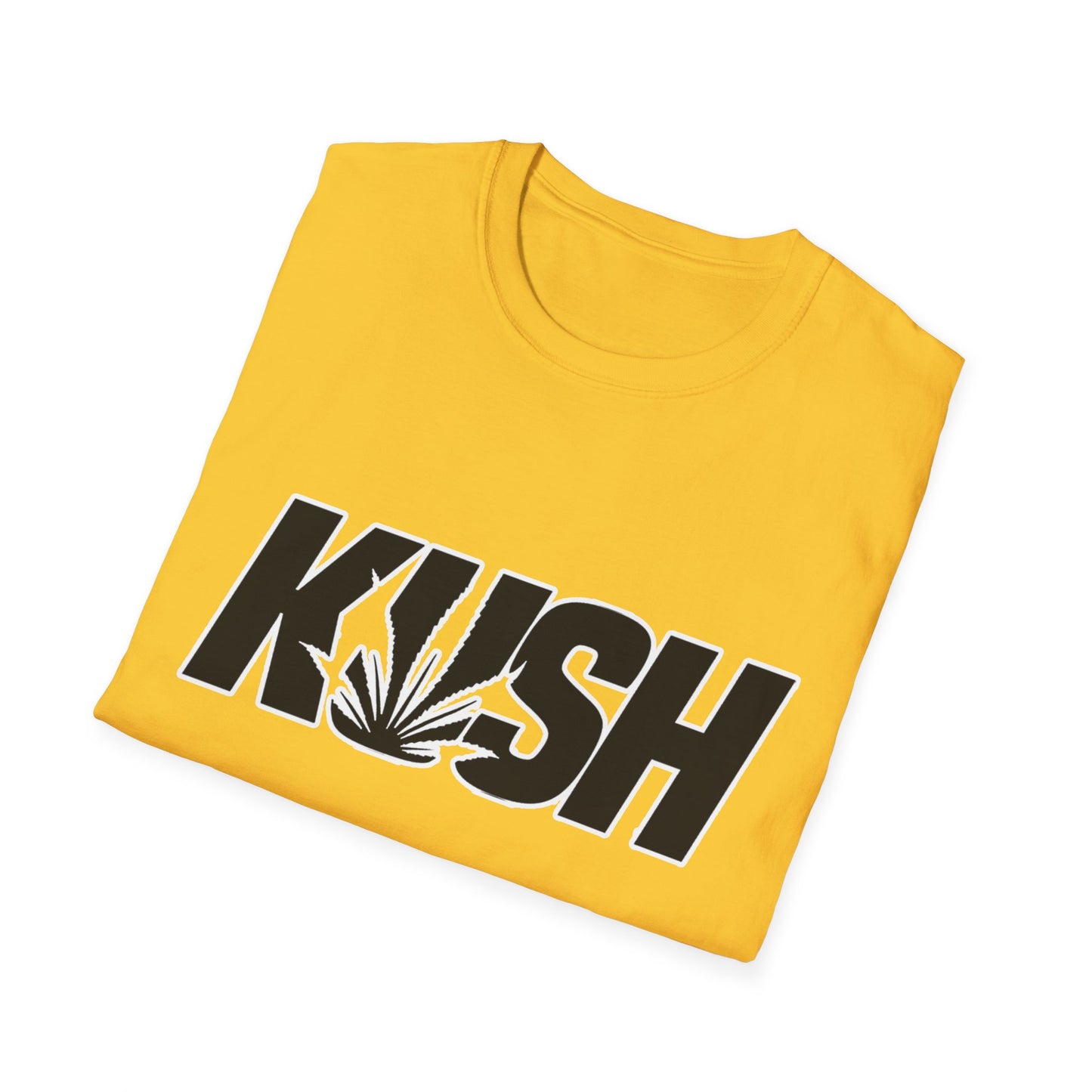 KUSH Graphic Unisex Softstyle T-Shirt - Cool Cannabis Vibe