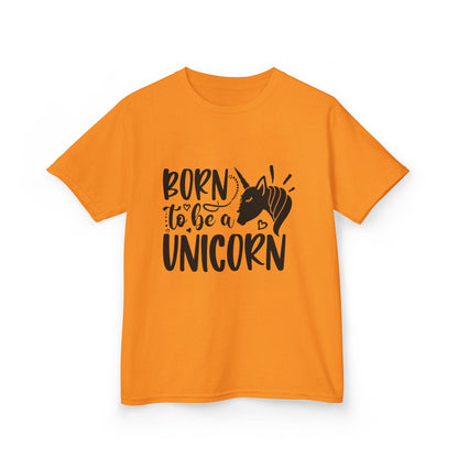 Kids Unicorn T-Shirt - "Born to Be a Unicorn" - Fun Cotton Tee for Boys & Girls