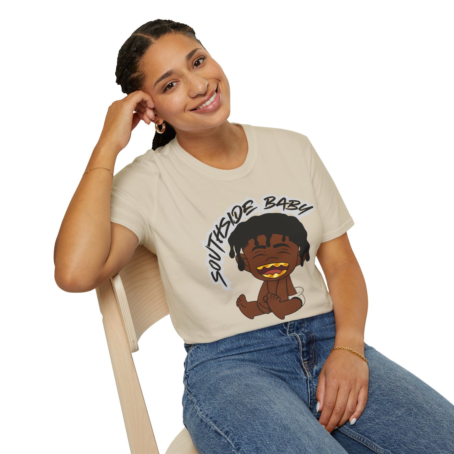 Unisex Softstyle T-Shirt - 'Southside Baby' Cute Graphic Tee