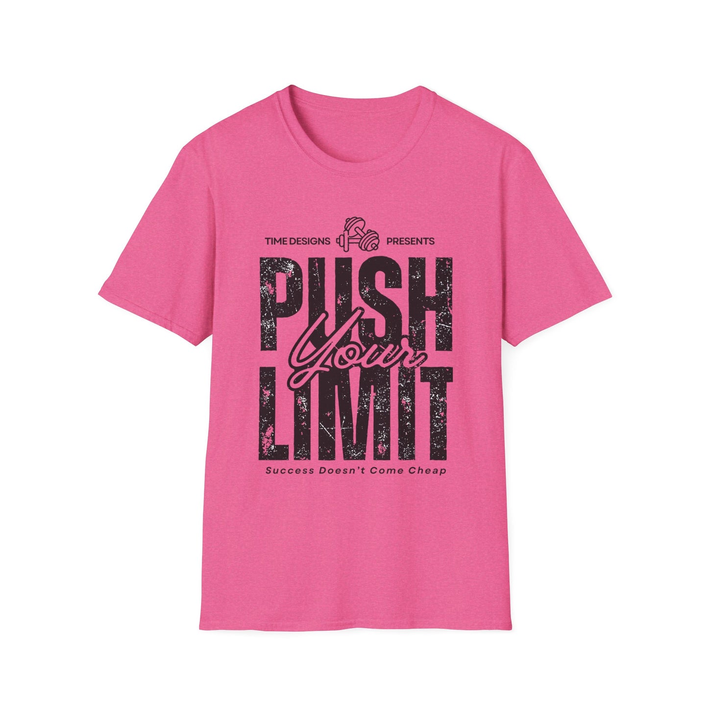 Motivational Unisex Softstyle T-Shirt - 'Push Your Limit'