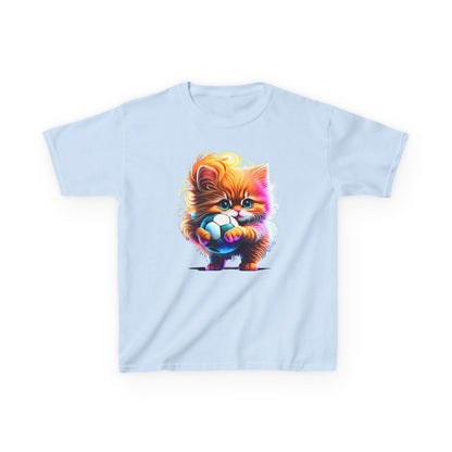 Colorful Kitten Kids Tee - Fun, Playful Cotton T-Shirt for Cat Lovers