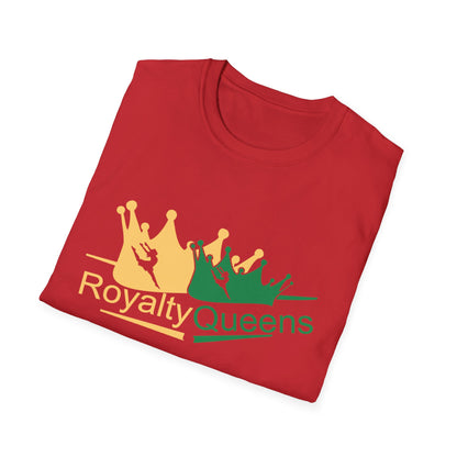 Royalty Queens Unisex Softstyle T-Shirt, Perfect for Birthdays, Celebrations, Gifts, Casual Wear, Fun Events
