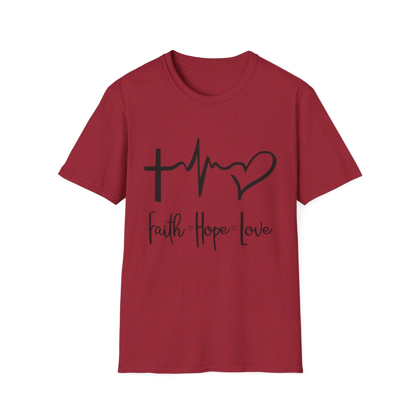 Faith Hope Love Unisex T-Shirt - Inspirational Graphic Tee for Everyday Wear