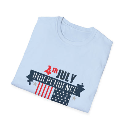 Independence Day Unisex T-Shirt, 4th of July Tee, Holiday Shirt, Patriotic Apparel, Summer Celebration Wear
