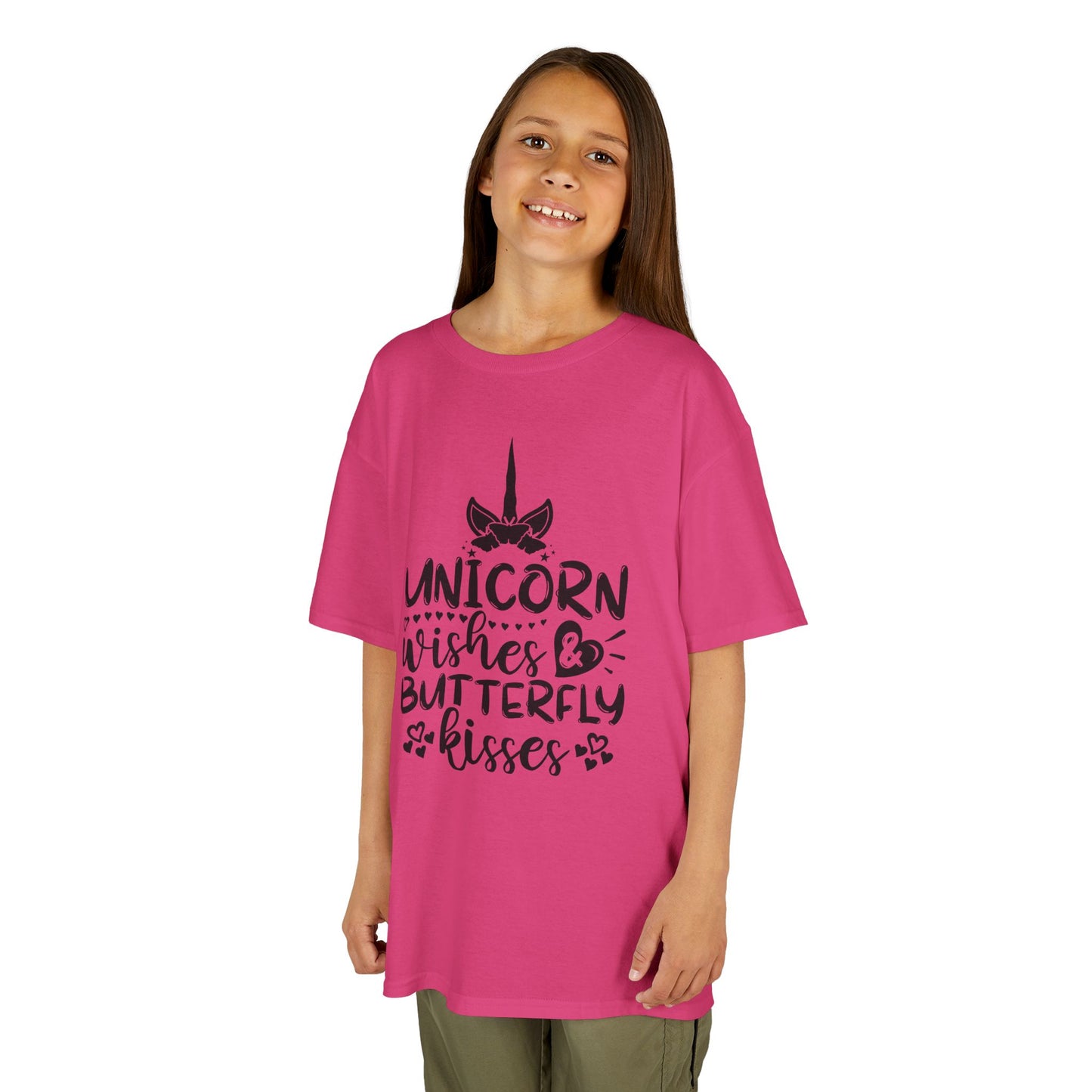 Unicorn Wishes Kids Tee - Adorable Heavy Cotton T-Shirt for Magical Moments