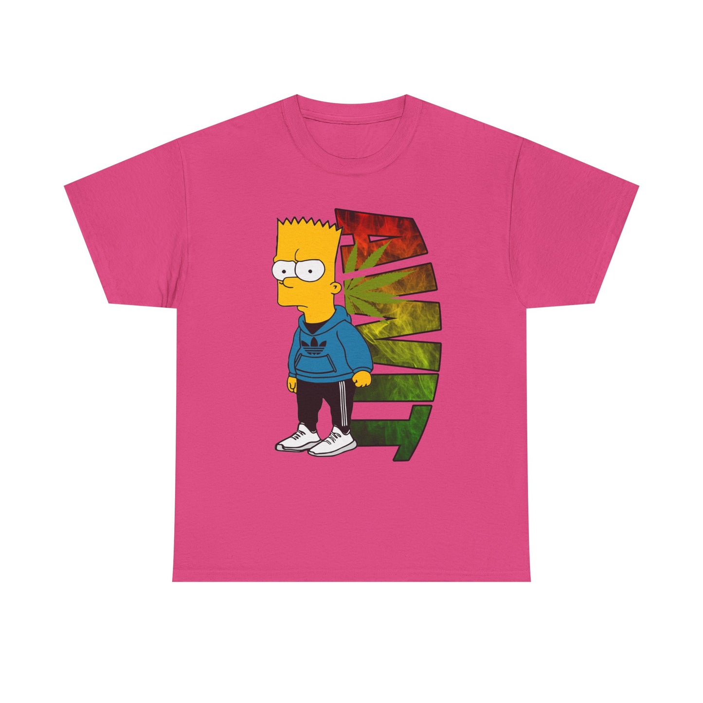 Unisex Heavy Cotton Tee - Bart Simpson Graffiti Style