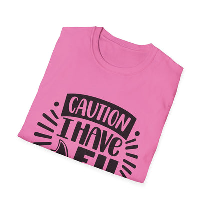 Caution: I Have No Filter Unisex Softstyle T-Shirt - Fun and Quirky Graphic Tee for Casual Wear