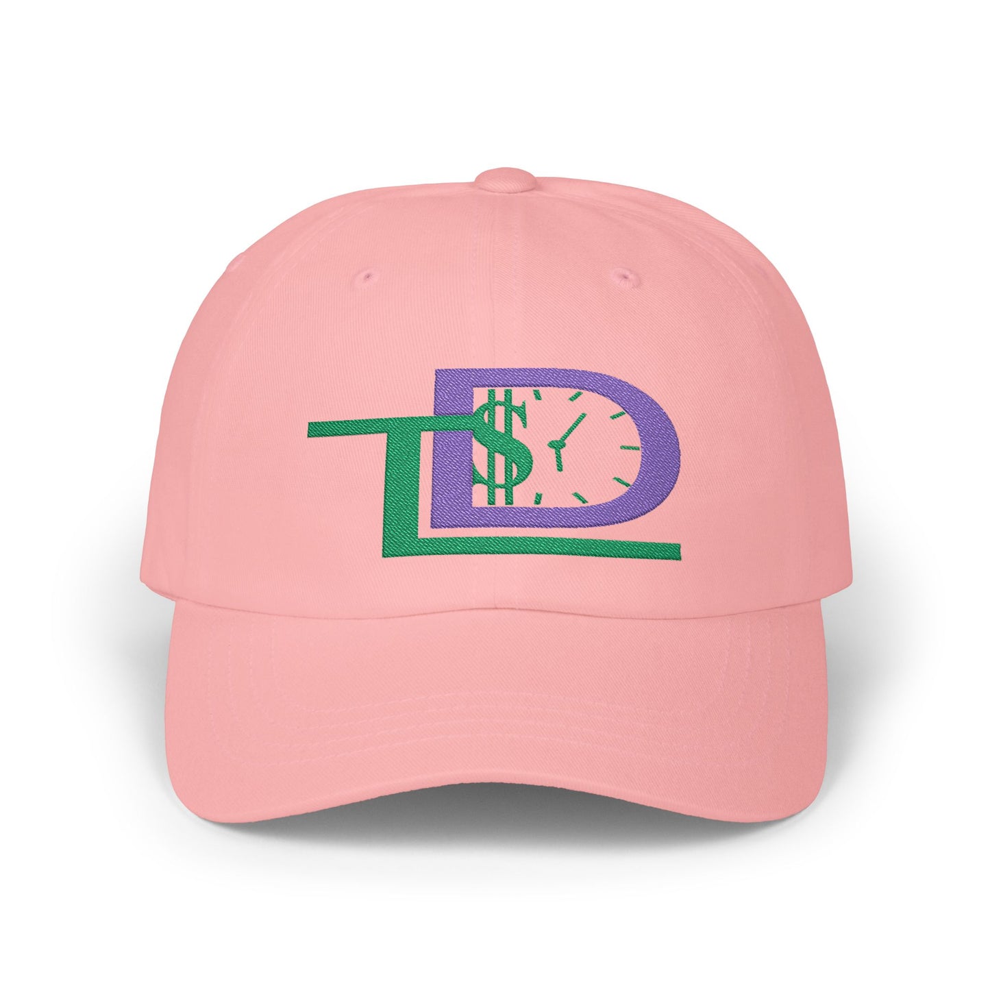 Classic Dad Cap with Dollar Clock Design, Stylish Baseball Hat for Dad, Gift for Father’s Day, Casual Cap for Every Occasion