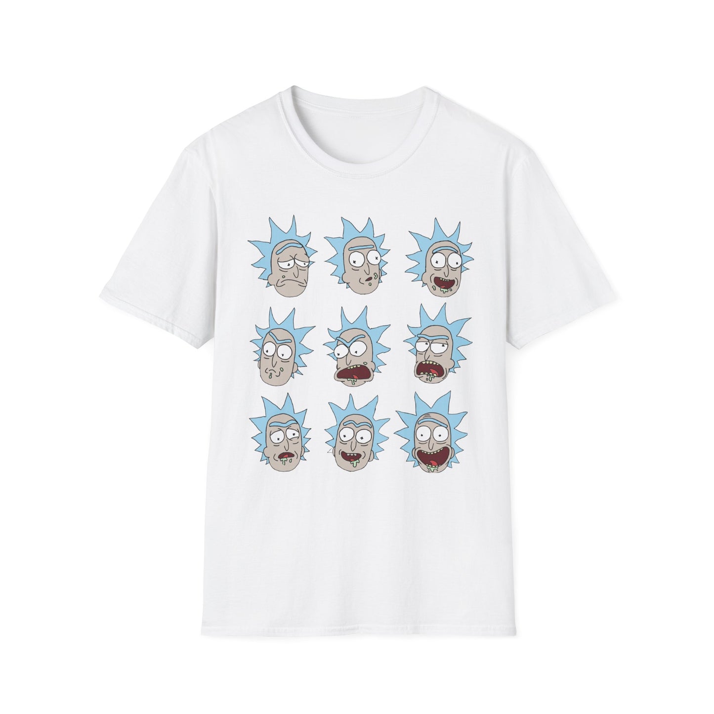 Rick and Morty Unisex Softstyle T-Shirt - Fun Cartoon Design for Fans