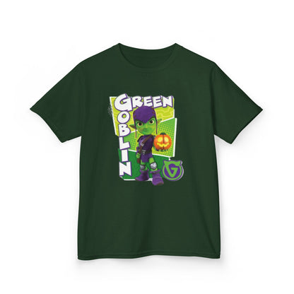 Kids Green Goblin Tee - Fun Halloween T-Shirt for Kids
