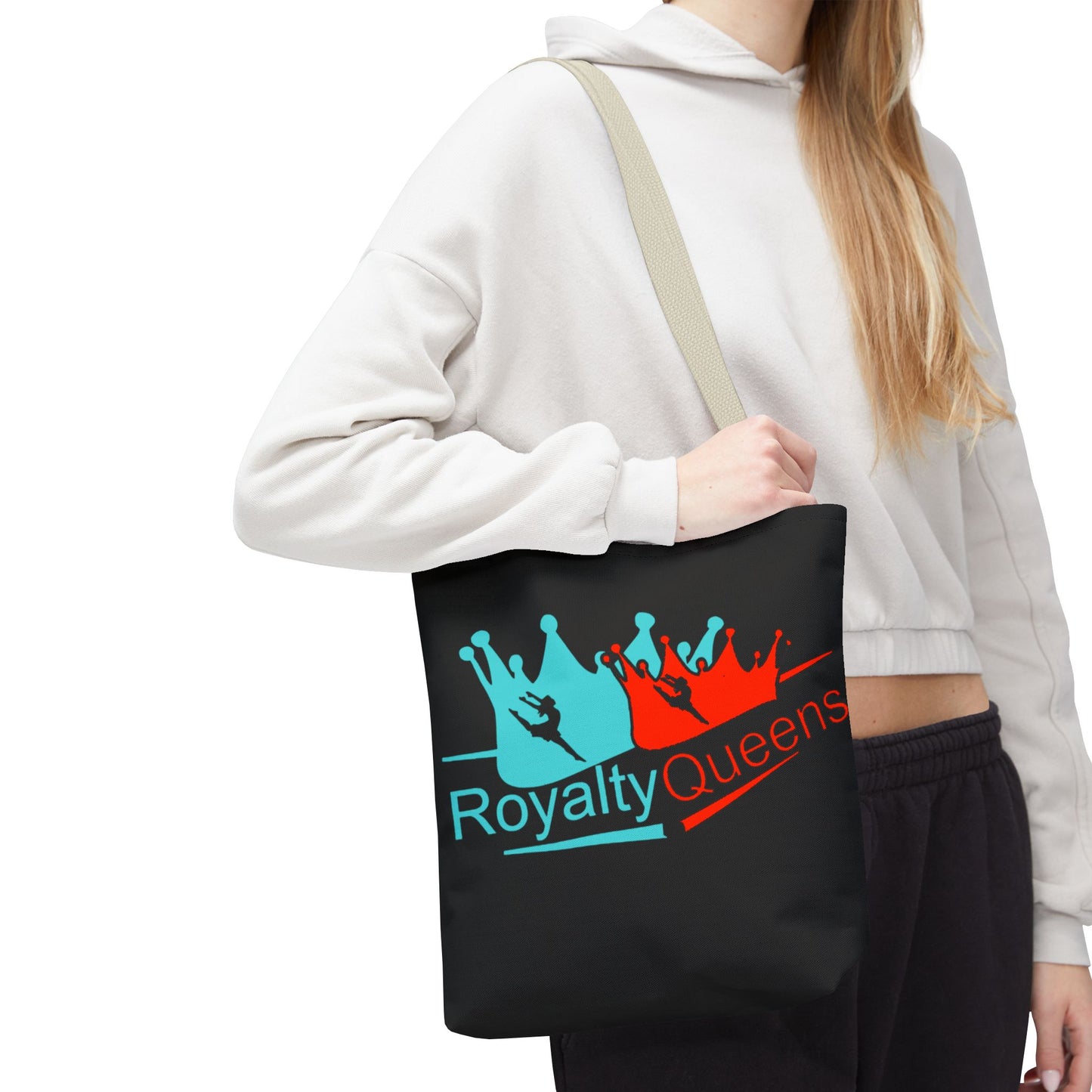 Royalty Queens Tote Bag - Stylish Dance Bag, Gift for Dancers, Reusable Grocery Tote, Unique Dance Accessories, Fashionable Beach Bag