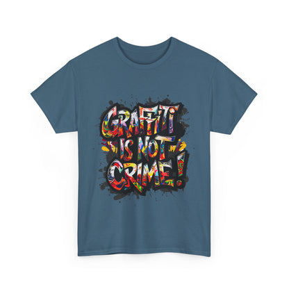 Craft is Not a Crime Unisex Heavy Cotton Tee, Graffiti Art Shirt, Streetwear, Gift for Artists, Art Lover's Top, Trendy Graphic Tee