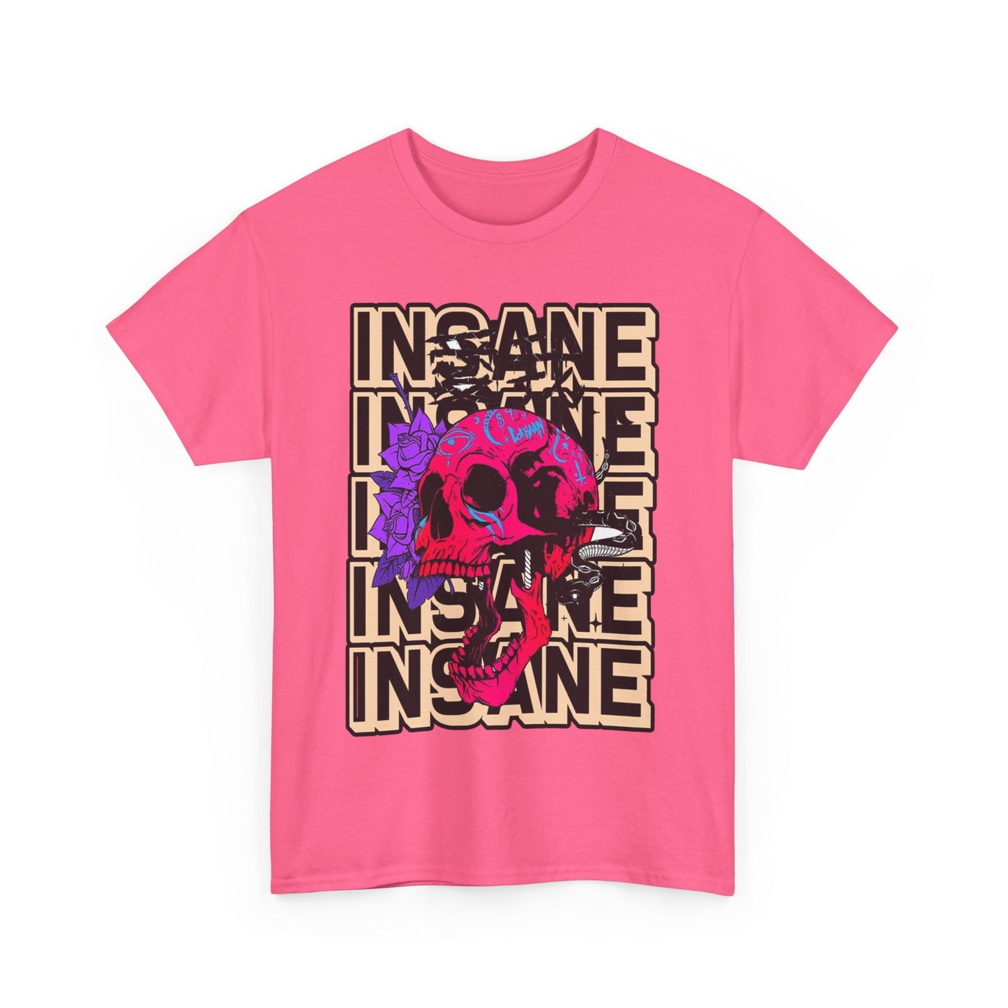 Edgy Skull Art Unisex Heavy Cotton Tee - Perfect for Alternative Fashion Lovers