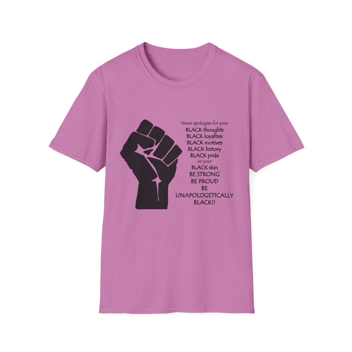 Empowerment Graphic T-Shirt: Unapologetically Black Tee, Activist Shirt, Social Justice Apparel, Inclusive Fashion, Statement Wear