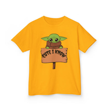 Cute Baby Alien Kids Tee - "Cute I Know" Design for Trendy Kids