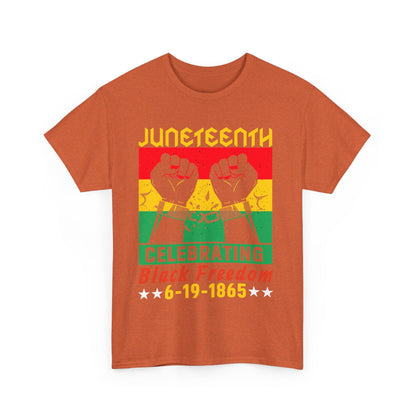 Juneteenth Celebration Tee, Unisex Cotton Shirt, Black Freedom T-Shirt, 6-19-1865 Heritage Top, Summer Festival Apparel, History Shirt