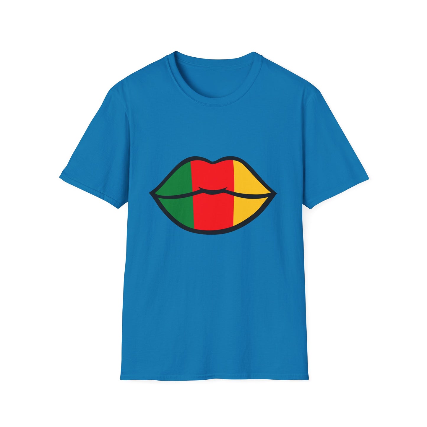 Cameroon Lips Unisex Softstyle T-Shirt, Graphic Tee, Statement Shirt, Cultural Pride Apparel, Casual Wear, Gift Idea