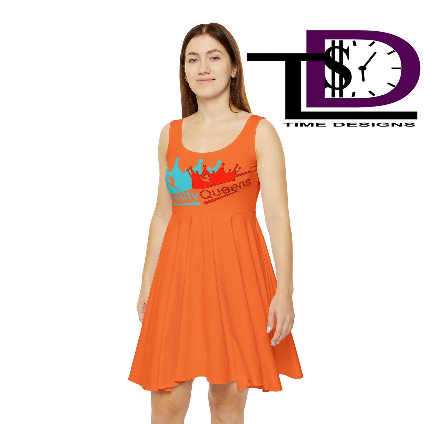 Royalty Queens Women's Skater Dress, Fun Casual Dress, Summer Wear, Festival Outfit, Cute Party Dress, Gift for Her