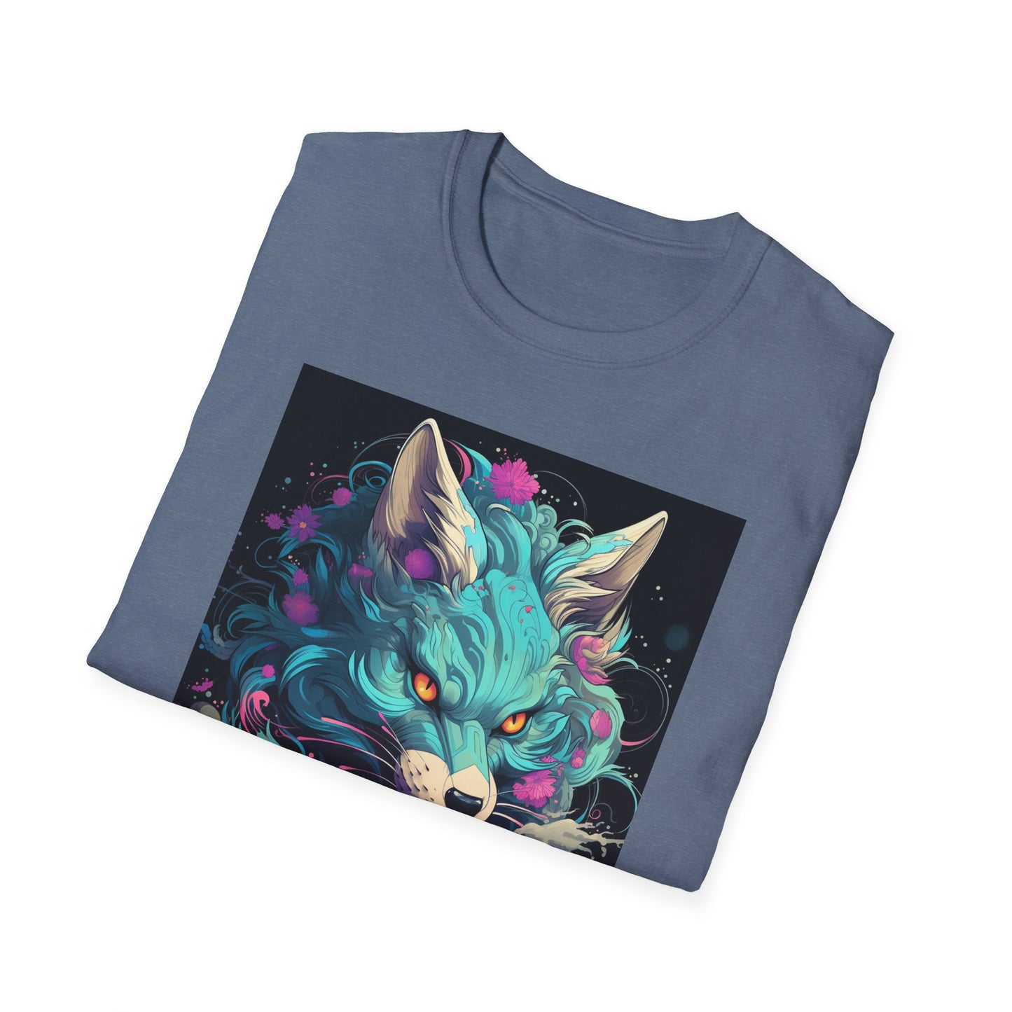 Mystical Wolf T-Shirt | Unisex Softstyle Tee, Fantasy Apparel, Gift for Nature Lovers, Unique Statement Shirt, Casual Fashion