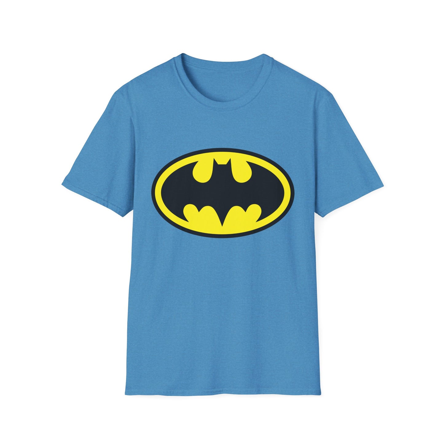 Batman Logo Unisex Softstyle T-Shirt | Fun Graphic Tee for Fans | Perfect Gift for Birthdays, Comic Con, Halloween
