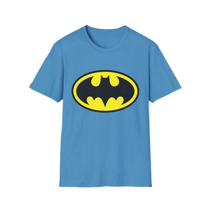 Batman Logo Unisex Softstyle T-Shirt | Fun Graphic Tee for Fans | Perfect Gift for Birthdays, Comic Con, Halloween