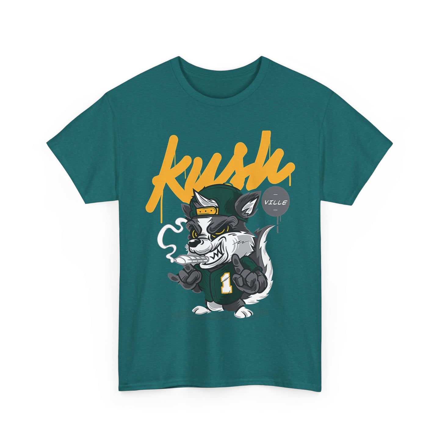 Kush Vibe Unisex Heavy Cotton Tee - Trendy Streetwear Graphic T-Shirt