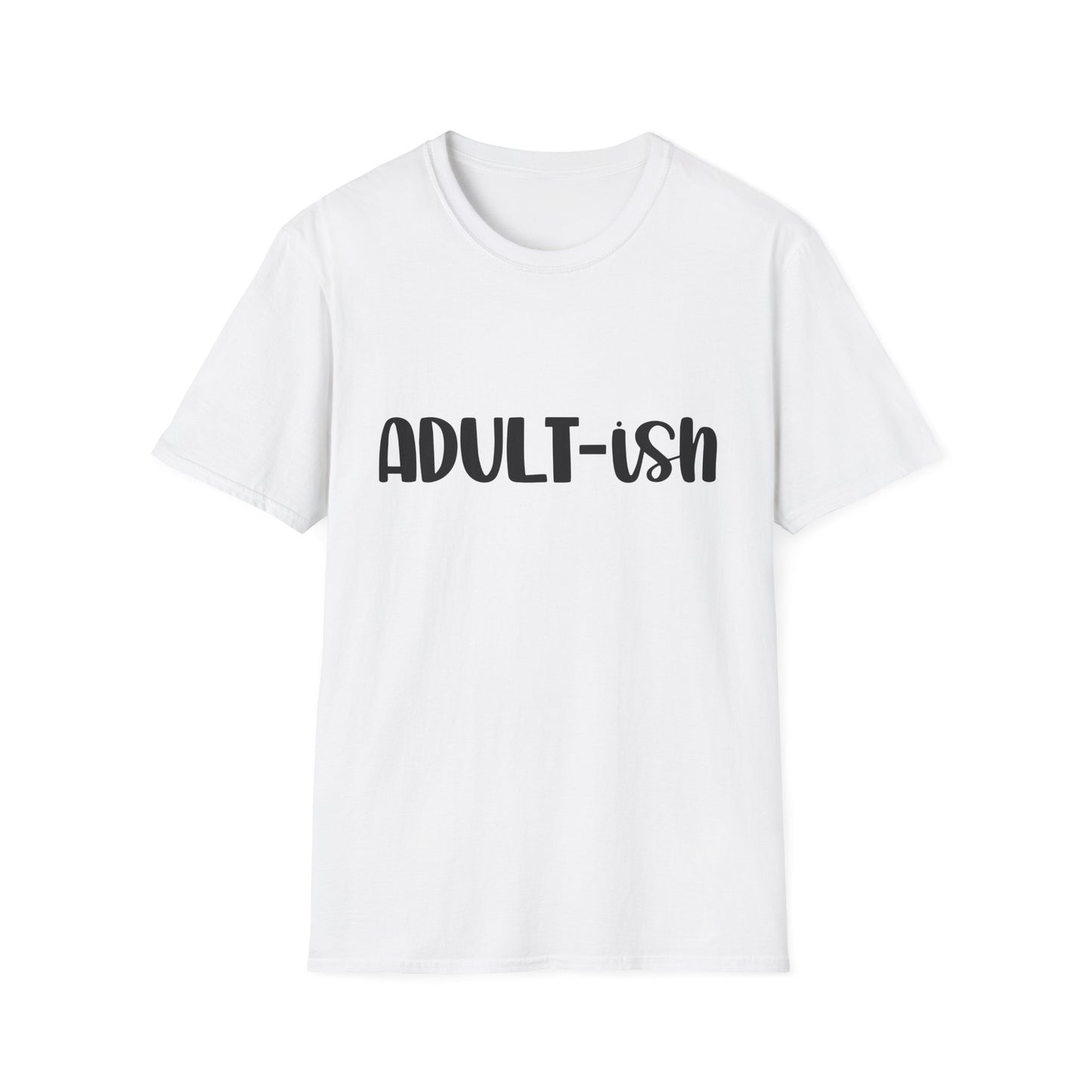 Funny Adult-ish Unisex Softstyle T-Shirt – Perfect Gift for New Adults