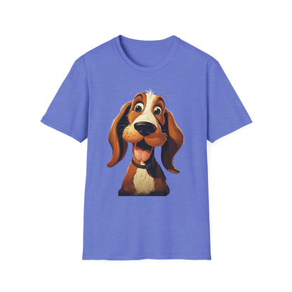 Playful Dog Graphic T-Shirt - Unisex Softstyle Tee for Dog Lovers