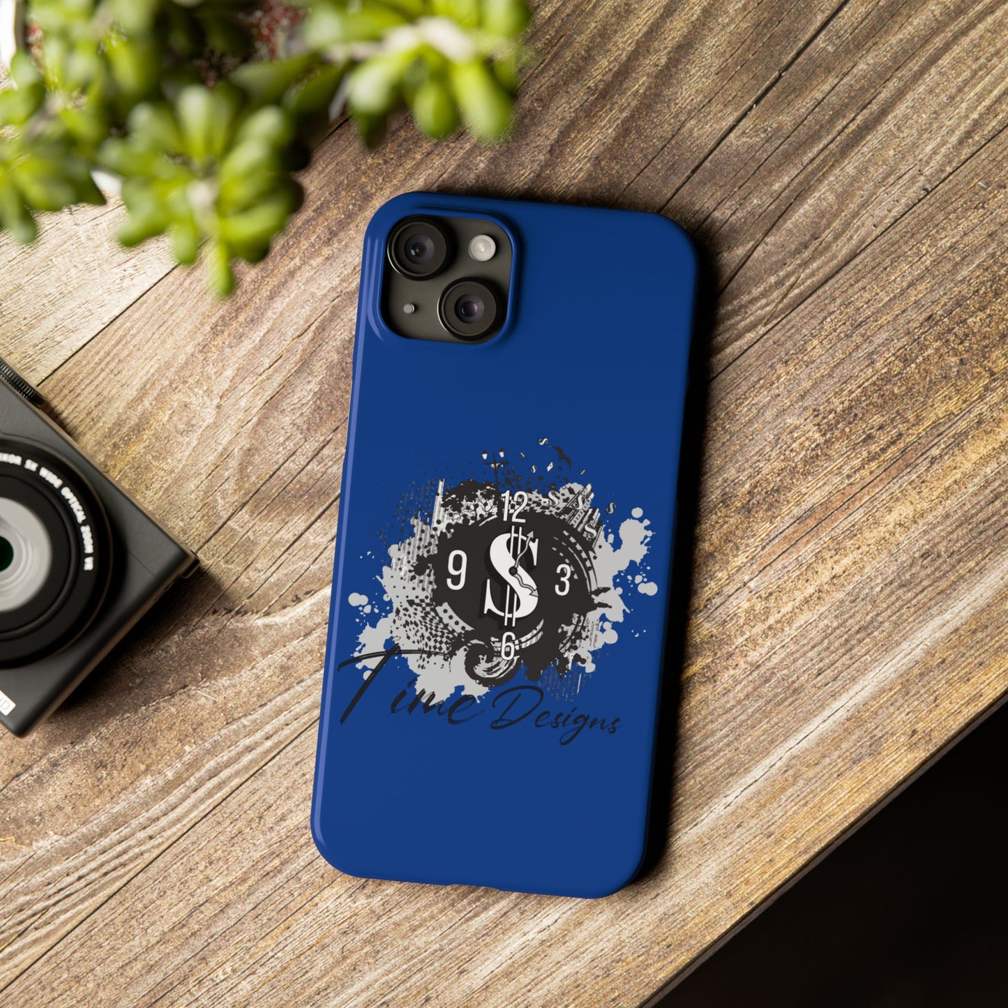 Stylish Dollar Clock Slim Phone Case | Time Designs