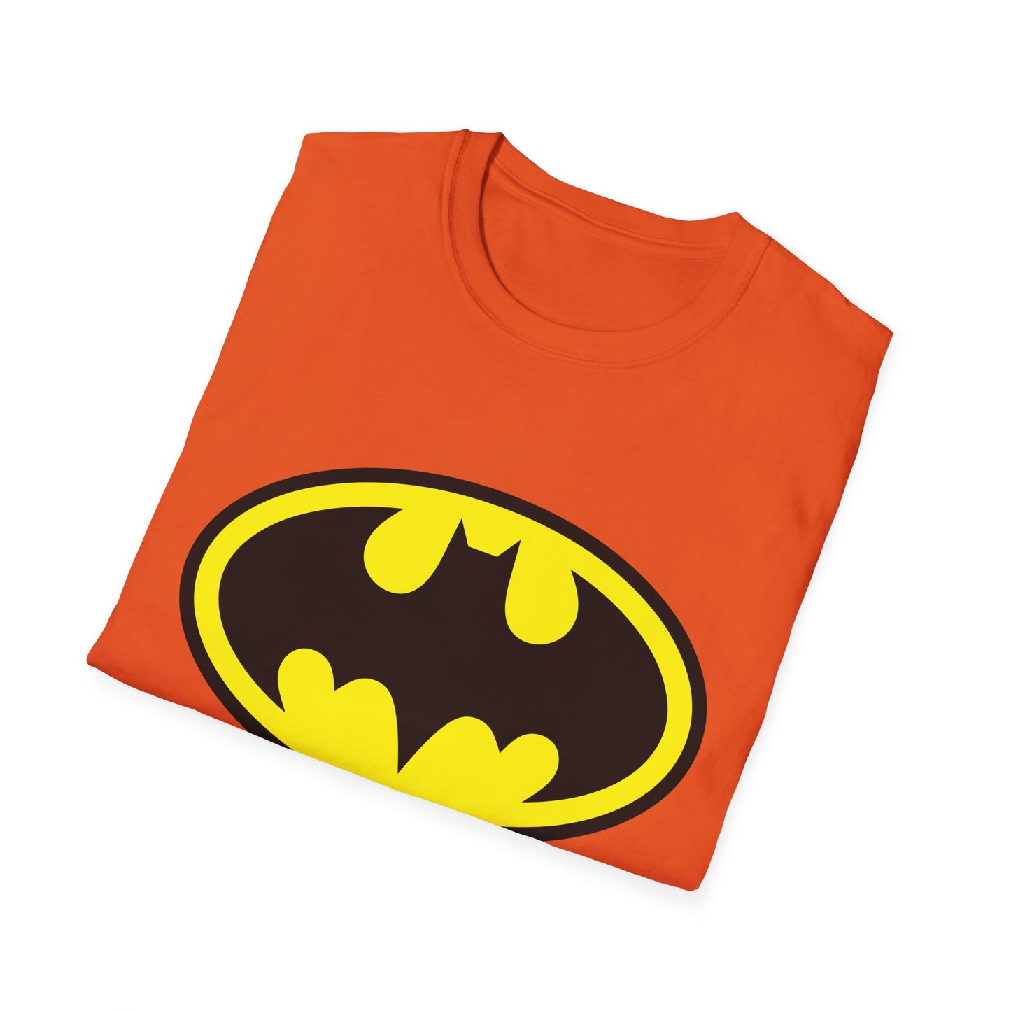 Batman Logo Unisex Softstyle T-Shirt | Fun Graphic Tee for Fans | Perfect Gift for Birthdays, Comic Con, Halloween