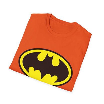 Batman Logo Unisex Softstyle T-Shirt | Fun Graphic Tee for Fans | Perfect Gift for Birthdays, Comic Con, Halloween
