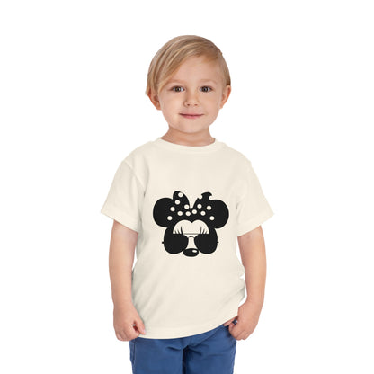 Cute Toddler Tee with Sunglasses Minnie Design, Kids Fashion, Summer Outfit, Birthday Gift, Playdate Shirt