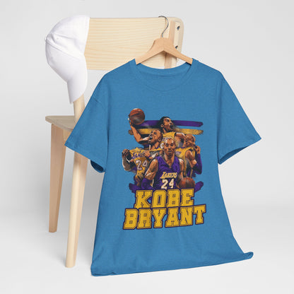 Kobe Bryant Tribute Unisex Heavy Cotton Tee - Basketball Legend Shirt
